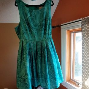 Stunning pleated green modcloth dress